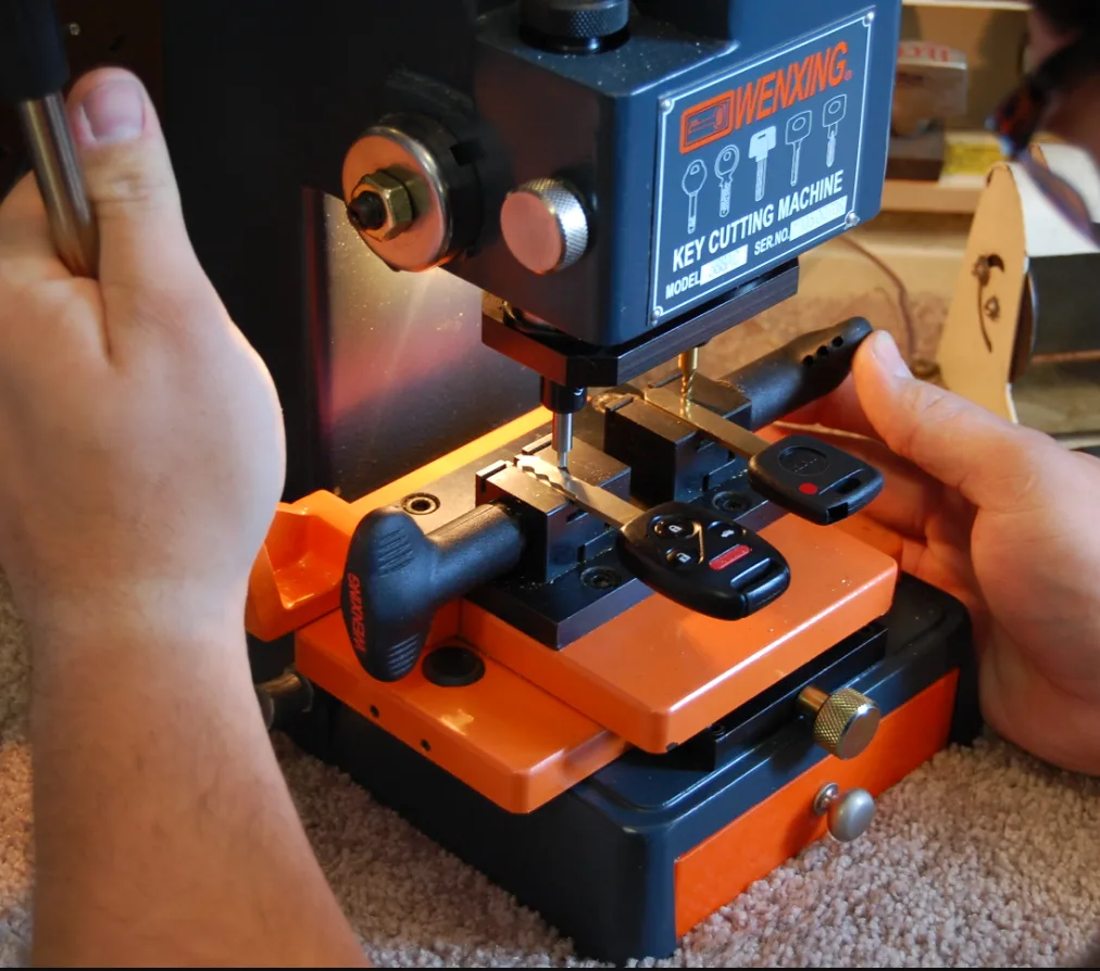 Car key duplication service cloning existing transponder key on-site by Triton Locksmith