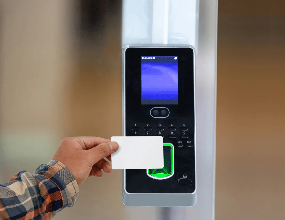 Commercial keypad lock installation on office door by Triton Locksmith Plantation in Plantation and surrounding cities