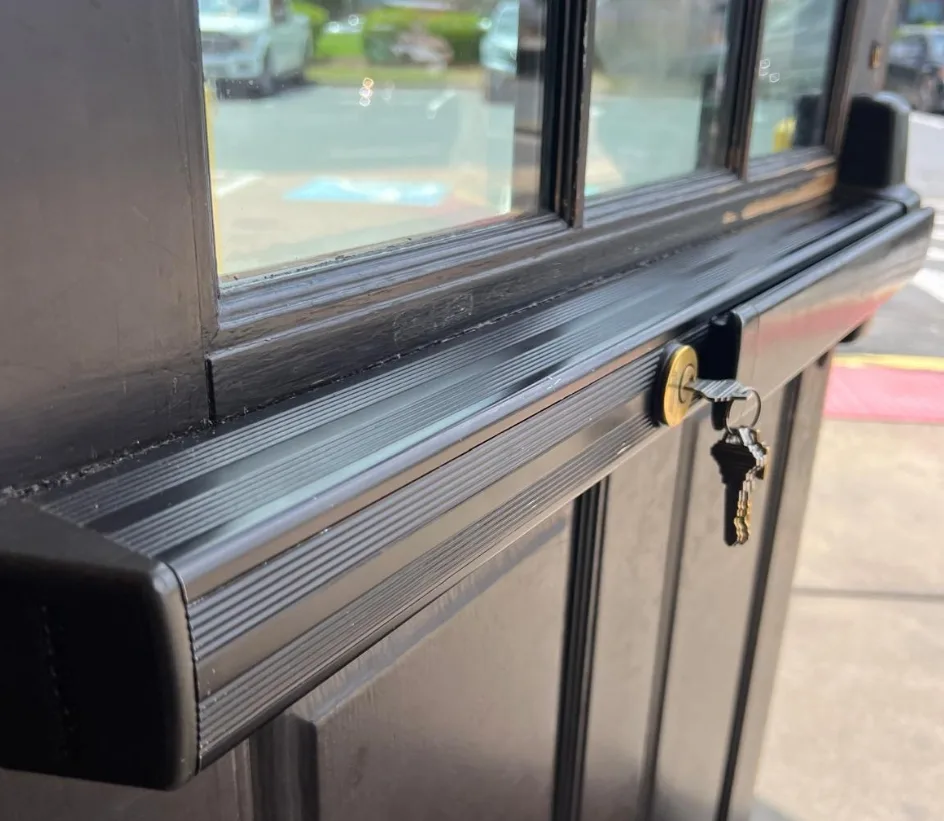 Triton Locksmith Plantation repairing Von Duprin panic bar exit device on commercial fire door